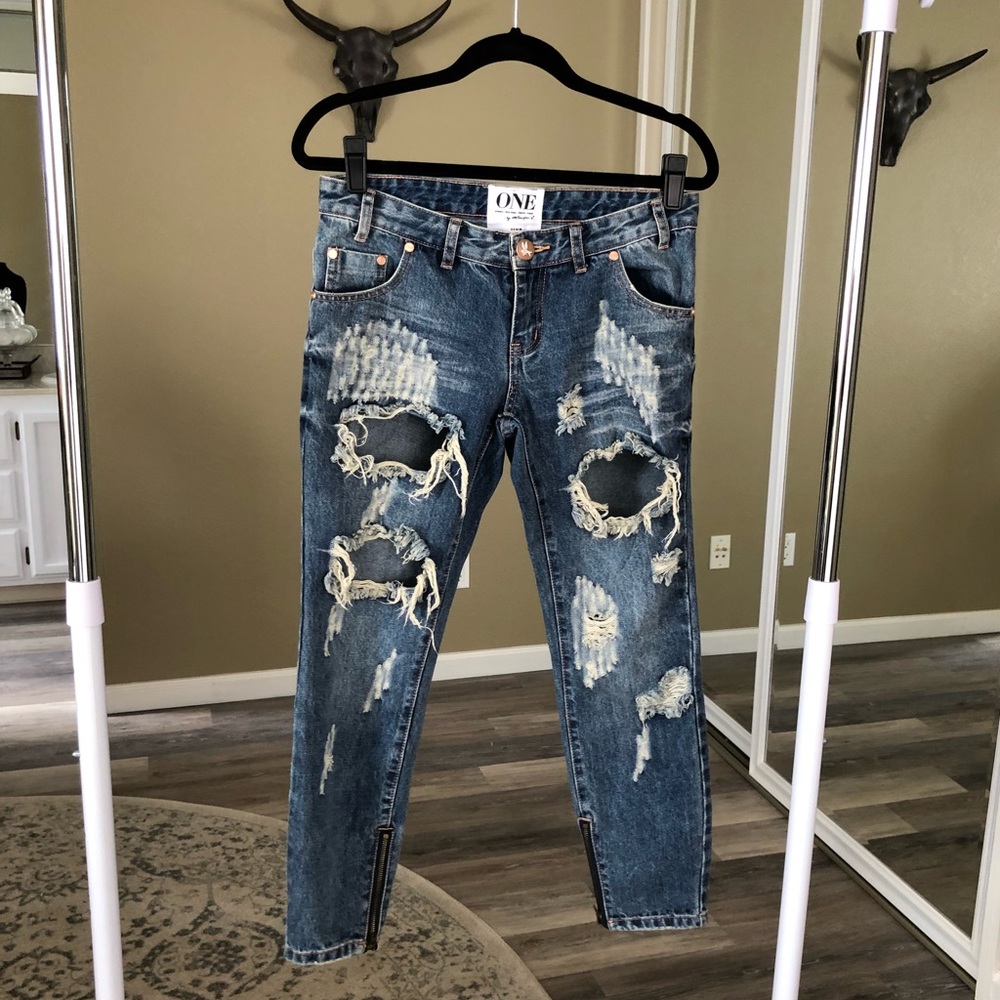 One Teaspoon Trashed freebirds